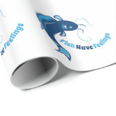 Vissen hebben gevelvorming cadeaupapier (Rol Hoek)