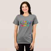Vissen Hebben Problemen Tri-Blend Shirt (Voorkant volledig)