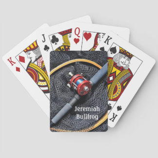 Vissen - Hengel en Molen, Landingsnet personaliser Pokerkaarten