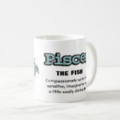 Vissen Het Viswater teken astrologische mok (Voorkant rechts)