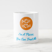 Vissen Horoscoop Sterrenbeeld Modern Minimalistisc Grote Koffiekop (Voorkant)