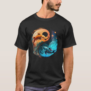 Vissen Horoscoop Yin Yang Symbool Sterrenbeeld T-shirt