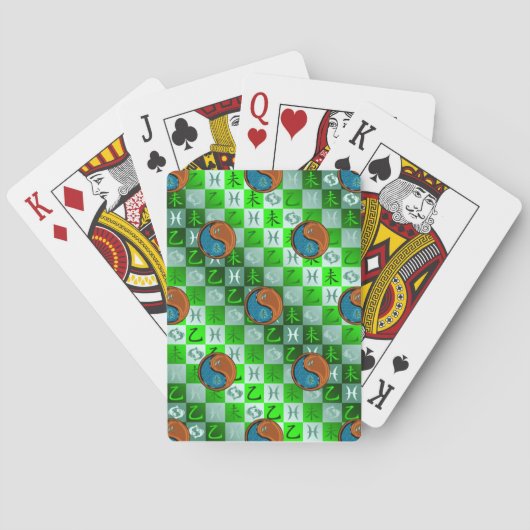 Vissen & Hout Geit Pokerkaarten (Achterkant)