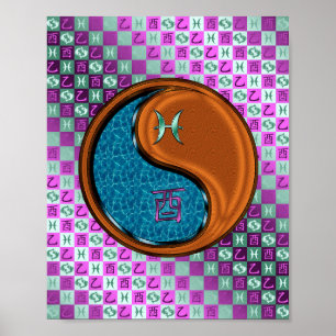 Vissen & Hout Haan Poster