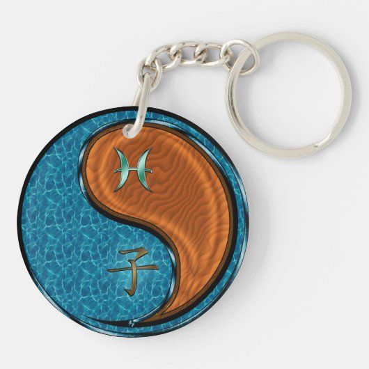 Vissen & Hout Rat Sleutelhanger (Achterkant)