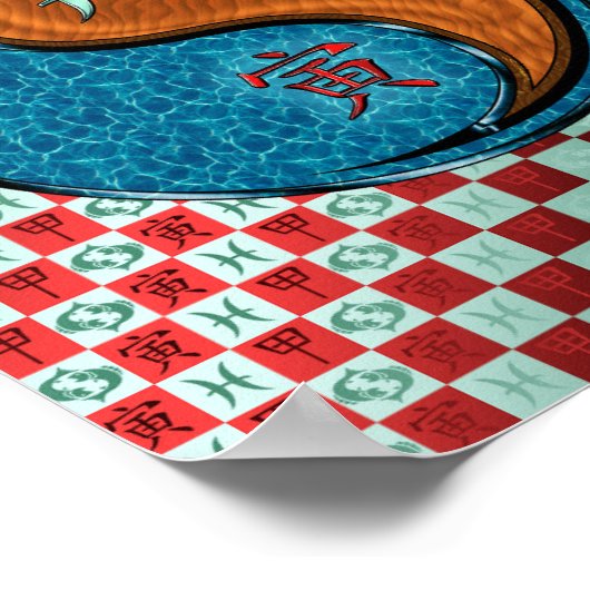 Vissen & Hout Tijger Poster (Hoek)