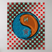 Vissen & Hout Tijger Poster (Voorkant)