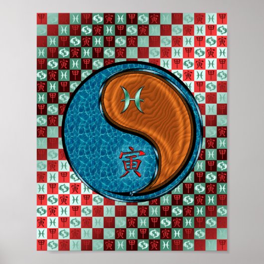 Vissen & Hout Tijger Poster (Voorkant)