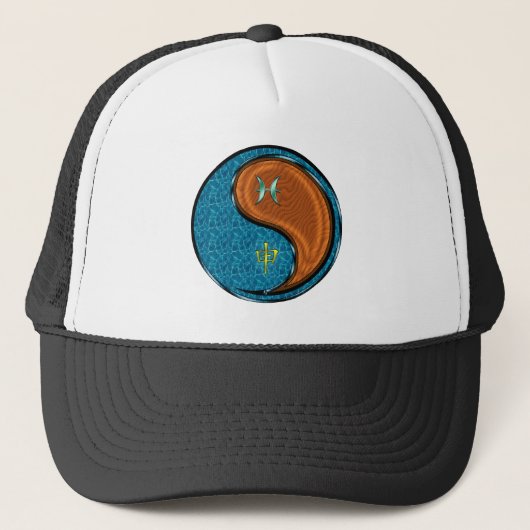 Vissen & Houten Aap Trucker Pet (Voorkant)