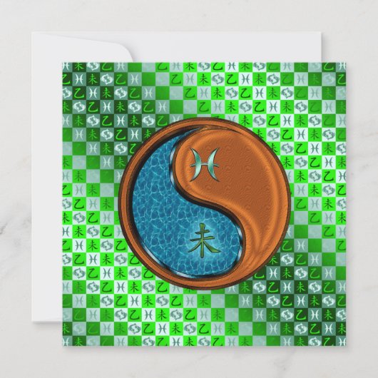 Vissen & Houten Geit Kaart (Voorkant)