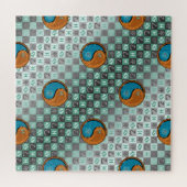 Vissen & Houten Konijn Legpuzzel (Horizontaal)
