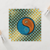 Vissen & Houten Paard Kaart (Voorkant / Achterkant in situ)