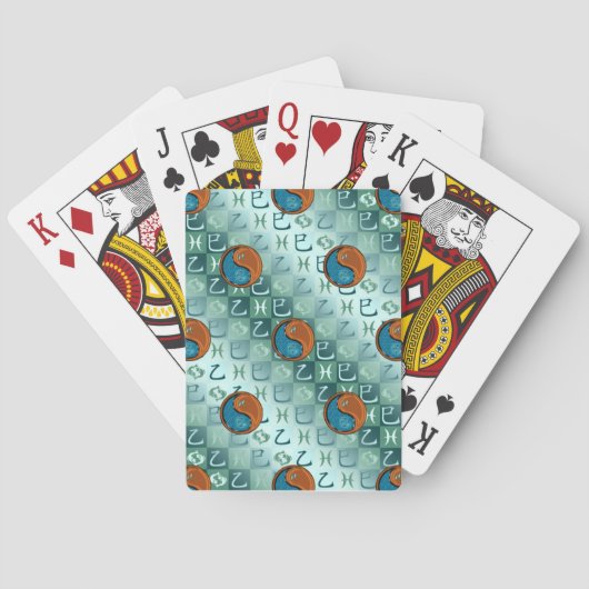 Vissen & Houten Slang Pokerkaarten (Achterkant)