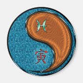 Vissen & Houten Tijger Magneet (Voorkant)