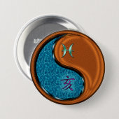Vissen & Houten Varken Ronde Button 7,6 Cm (Voorkant /achterkant)