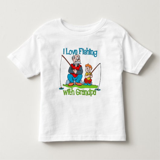 Vissen - Ik hou van Gevist met opa Kinder Shirts (Voorkant)