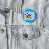 Vissen in de jaren veertig ronde button 5,7 cm (In situ)