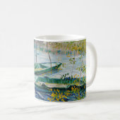 Vissen in de lente door Vincent van Gogh Koffiemok (Voorkant rechts)