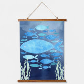 Vissen In De Zee Canvasprint Hangend Wandkleed (Voorkant)