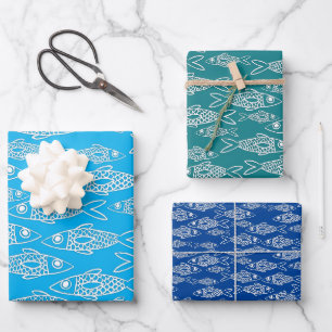 Vissen in de zee Vissen Cadeau Inpakpapier Vel