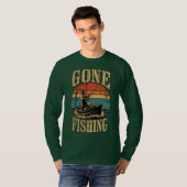 Vissen in de zonsondergang T-shirt (Voorkant volledig)