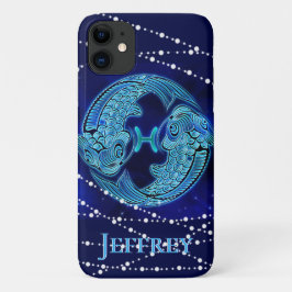 Vissen in donkerblauw II Case-Mate iPhone Case