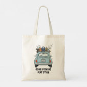Vissen in een Fiat-auto Tote Bag (Achterkant)