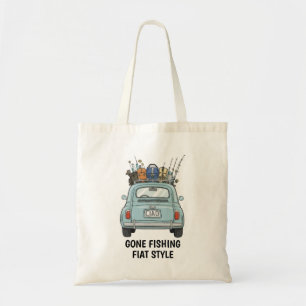 Vissen in een Fiat-auto Tote Bag