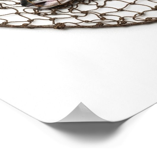 Vissen in een net poster (Hoek)