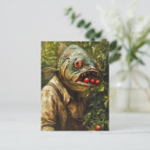 Vissen in een tomatentuin briefkaart (Staand voorkant)