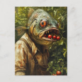 Vissen in een tomatentuin briefkaart (Voorkant)