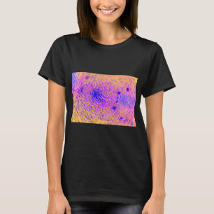 Vissen in een zonsondergang t-shirt