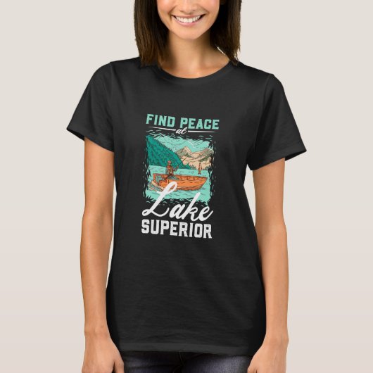 Vissen in het Lake Superior T-shirt (Voorkant)