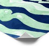 Vissen in het Zee uitgerekt canvas Poster (Hoek)