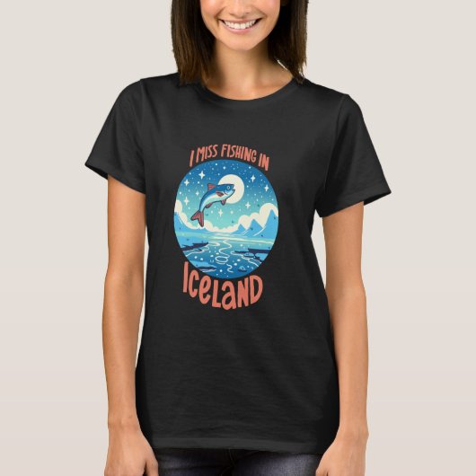Vissen in IJsland T-shirt (Voorkant)