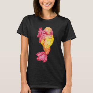 vissen in levendige kleuren t-shirt