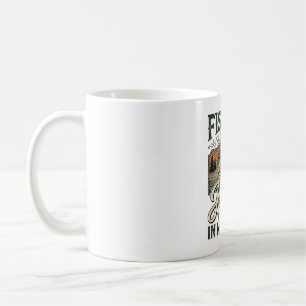 Vissen in mijn aderen Jezus in mijn hart Vintage Koffiemok