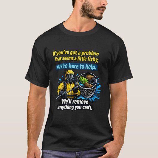 Vissen in troebel water t-shirt (Voorkant)