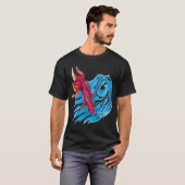 Vissen in zeewater. t-shirt (Voorkant volledig)