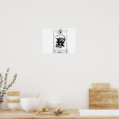 Vissen Intuïtie Hemels Ontwerp Poster (Keuken)