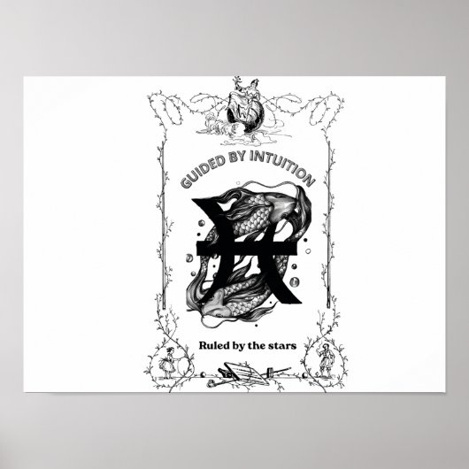 Vissen Intuïtie Hemels Ontwerp Poster (Voorkant)