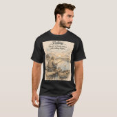 Vissen is de kunst van wachten t-shirt (Voorkant volledig)