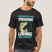 Vissen is een Levensstijl - Vis Kunst T-shirt (Voorkant)