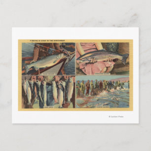 "Vissen is goed in het noordwesten" - Chinook Briefkaart