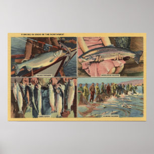 "Vissen is goed in het noordwesten" - Chinook Poster