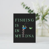 Vissen is in mijn DNA Briefkaart (Staand voorkant)