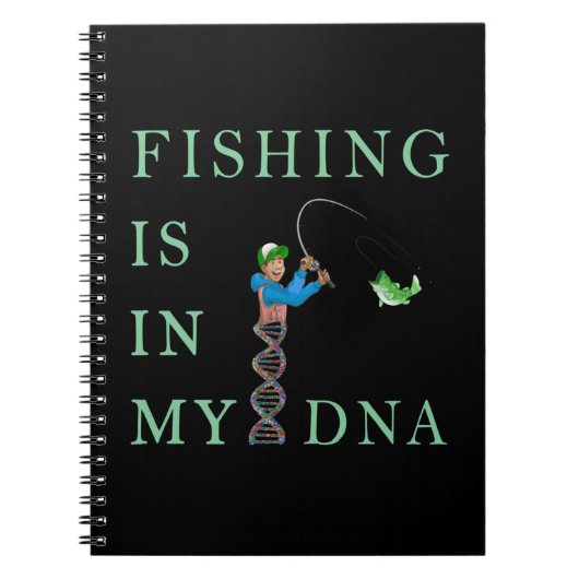 Vissen is in mijn DNA Notitieboek (Voorkant)