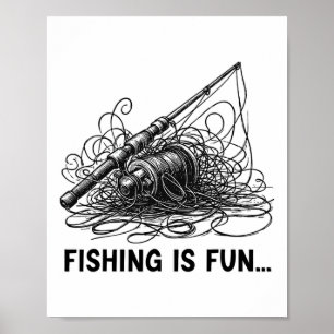 Vissen Is Leuk Vogelnest Grappig Poster