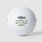 Vissen is mijn andere hobby Mullet Fish Golf Balls Golfballen (Voorkant)