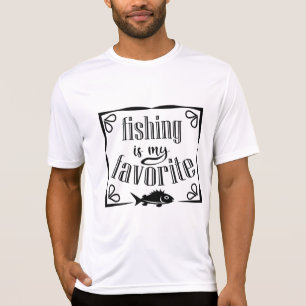 Vissen is mijn favoriete quote T-shirt